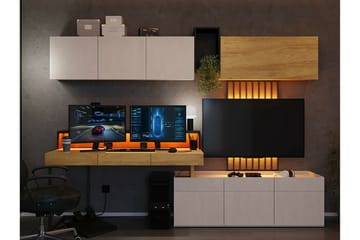 Rathmore Highboard NO_BRAND Light brown - Oppbevaring - Skap - Oppbevaringsskap