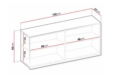 Rathmore Highboard NO_BRAND Light brown - Oppbevaring - Skap - Oppbevaringsskap