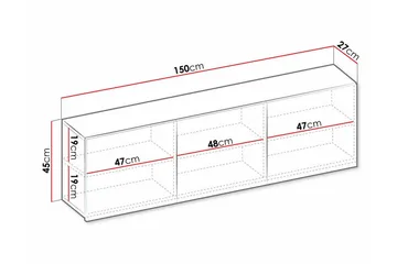 Rathmore Highboard NO_BRAND Ljusgrå - Oppbevaring - Skap - Oppbevaringsskap