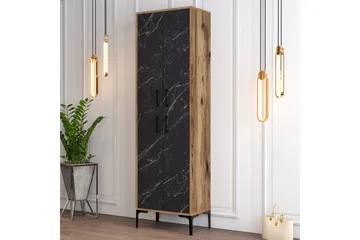 Retzow Skoskap 60x35 cm - Mørkebrun/Svart - Oppbevaring - Skap - Oppbevaringsskap