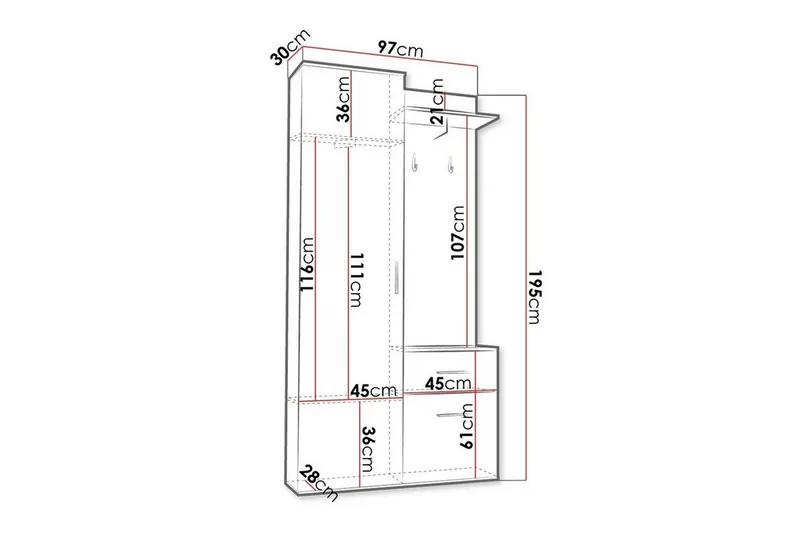 Rosehall Highboard - Oppbevaring - Skap - Oppbevaringsskap
