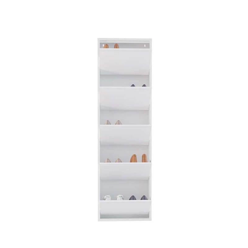 Rylanis skoskap 50x169 cm - Hvit - Oppbevaring - Skap - Oppbevaringsskap