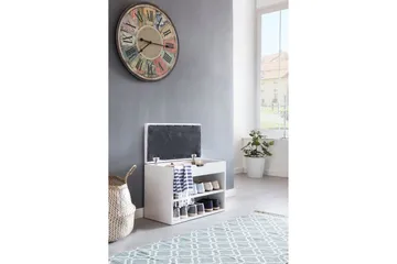 Shiheem Skohylle 60x30 cm - Hvit - Oppbevaring - Skap - Oppbevaringsskap