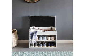 Shiheem Skohylle 60x30 cm - Hvit - Oppbevaring - Skap - Oppbevaringsskap