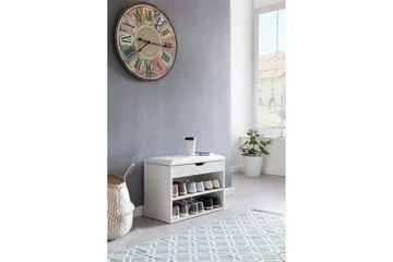 Shiheem Skohylle 60x30 cm - Hvit - Oppbevaring - Skap - Oppbevaringsskap