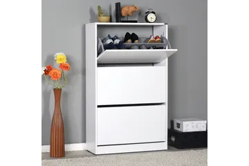 Shoe Cabinet Hvit - Hvit - Oppbevaring - Skap - Oppbevaringsskap