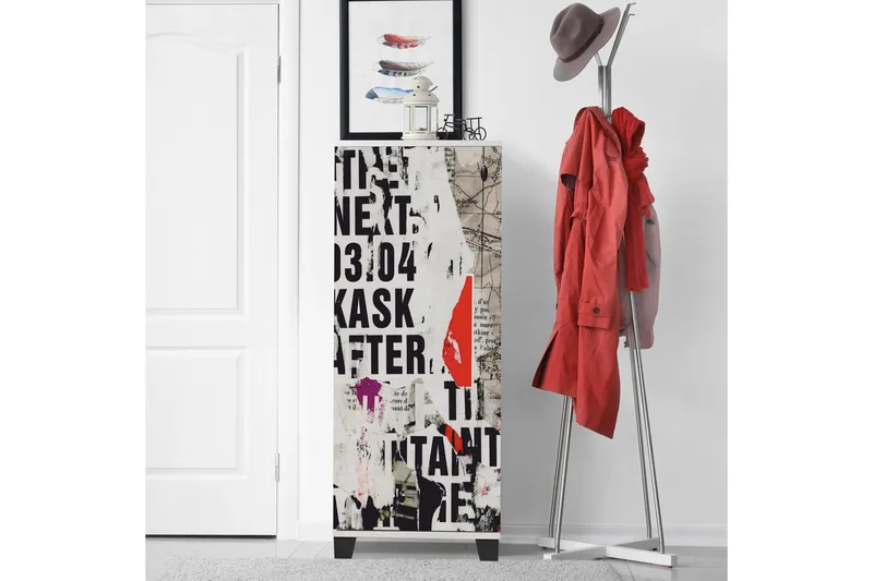 Shoe Cabinet Hvit - Hvit - Oppbevaring - Skap - Oppbevaringsskap