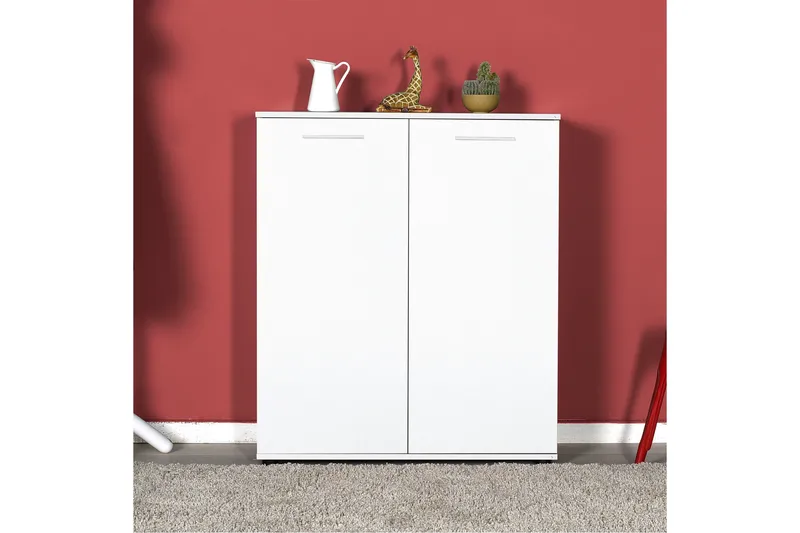 Shoe Cabinet Hvit - Hvit - Oppbevaring - Skap - Oppbevaringsskap