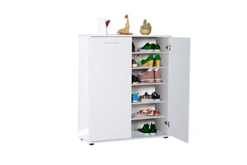 Shoe Cabinet Hvit - Hvit - Oppbevaring - Skap - Oppbevaringsskap