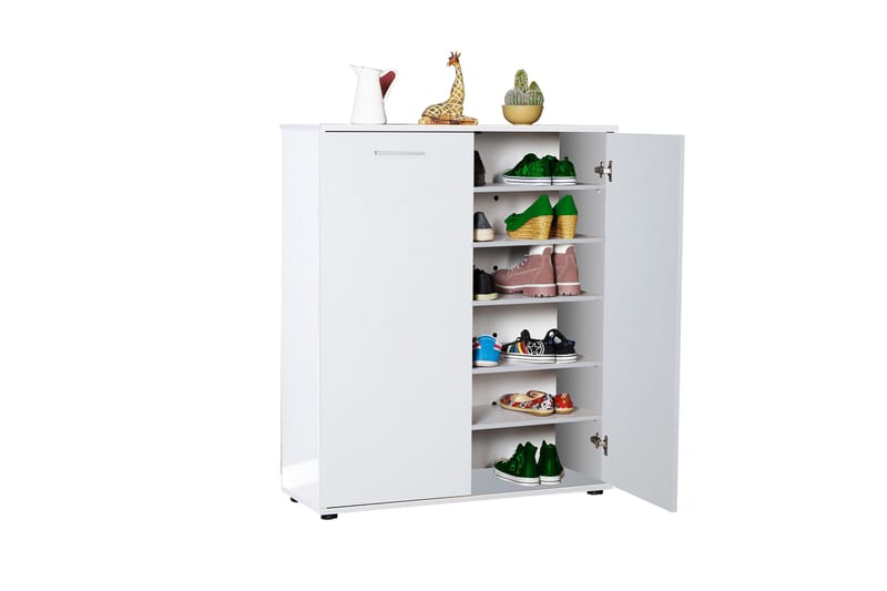 Shoe Cabinet Hvit - Hvit - Oppbevaring - Skap - Oppbevaringsskap