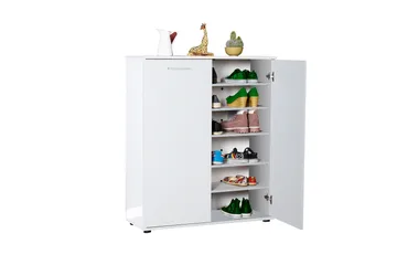 Shoe Cabinet Hvit - Hvit - Oppbevaring - Skap - Oppbevaringsskap