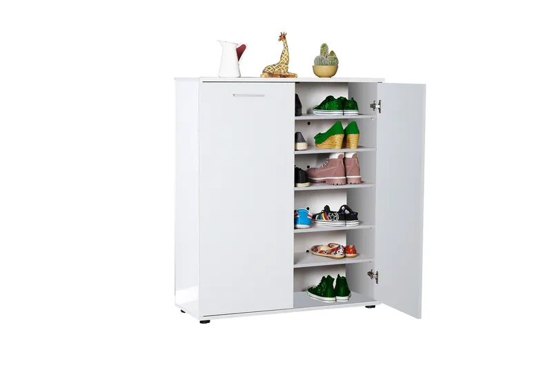 Shoe Cabinet Hvit - Hvit - Oppbevaring - Skap - Oppbevaringsskap
