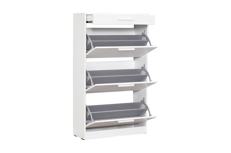 Shoe Cabinet Hvit - Hvit - Oppbevaring - Skap - Oppbevaringsskap