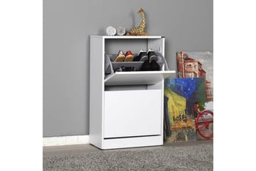 Shoe Cabinet Hvit - Hvit - Oppbevaring - Skap - Oppbevaringsskap