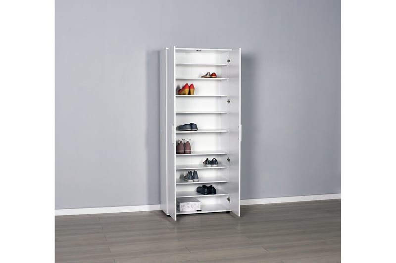 Shoe Cabinet Hvit - Hvit - Oppbevaring - Skap - Oppbevaringsskap