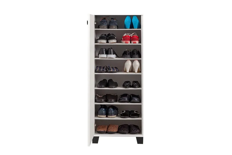 Shoe Cabinet Hvit - Hvit - Oppbevaring - Skap - Oppbevaringsskap