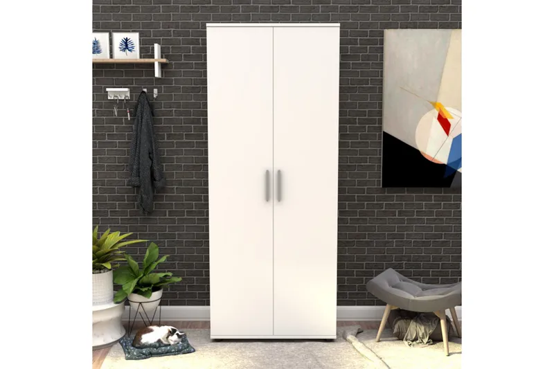 Shoe Cabinet Hvit - Hvit - Oppbevaring - Skap - Oppbevaringsskap