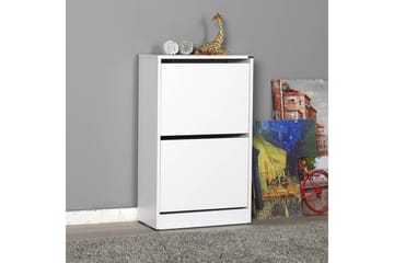 Shoe Cabinet Hvit - Hvit - Oppbevaring - Skap - Oppbevaringsskap