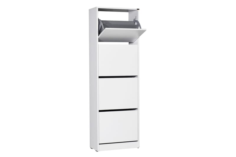 Shoe Cabinet Hvit - Hvit - Oppbevaring - Skap - Oppbevaringsskap