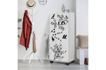 Shoe Cabinet Hvit|Svart - Hvit/Svart - Oppbevaring - Skap - Oppbevaringsskap