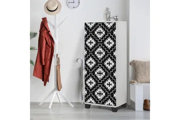 Shoe Cabinet Hvit|Svart - Hvit/Svart - Oppbevaring - Skap - Oppbevaringsskap