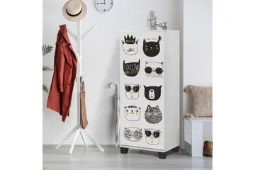 Shoe Cabinet Hvit|Svart - Hvit/Svart - Oppbevaring - Skap - Oppbevaringsskap