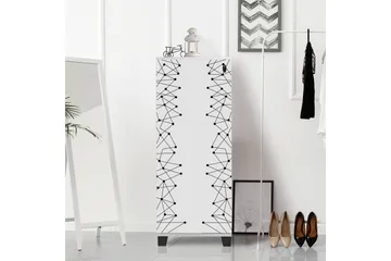 Shoe Cabinet Hvit|Svart - Hvit/Svart - Oppbevaring - Skap - Oppbevaringsskap