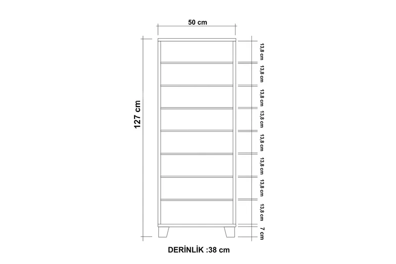 Shoe Cabinet Hvit|Svart - Hvit/Svart - Oppbevaring - Skap - Oppbevaringsskap