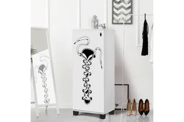 Shoe Cabinet Hvit|Svart - Hvit/Svart - Oppbevaring - Skap - Oppbevaringsskap