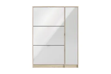 Shoey Skoskap 3 Fack - Tre / Natur / Hvit - Oppbevaring - Skap - Oppbevaringsskap