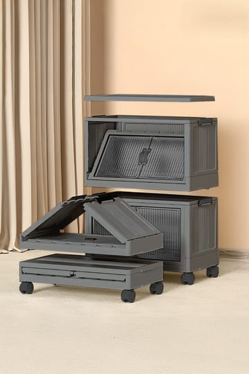 Flerbruks skap Hanah Home Lavine 67 (32 x 67 x 56 cm) Antrasitt - Møbler - Barnemøbler - Oppbevaring barnerom - Skap barnerom