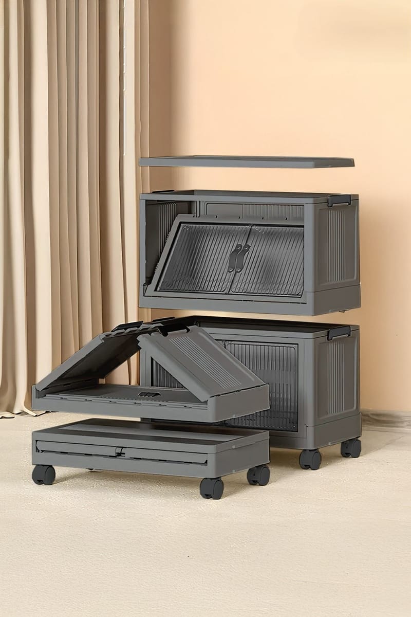 Flerbruks skap Hanah Home Lavine 67 (32 x 67 x 56 cm) Antrasitt - Møbler - Barnemøbler - Oppbevaring barnerom - Skap barnerom