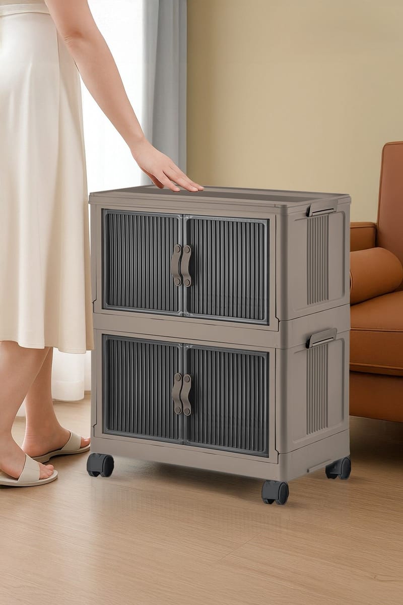 Flerbruks skap Hanah Home Lavine 67 (32 x 67 x 56 cm) Lyseblå - Møbler - Barnemøbler - Oppbevaring barnerom - Skap barnerom