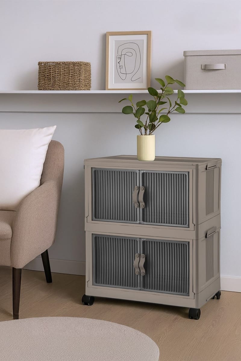 Flerbruks skap Hanah Home Lavine 67 (32 x 67 x 56 cm) Lyseblå - Møbler - Barnemøbler - Oppbevaring barnerom - Skap barnerom
