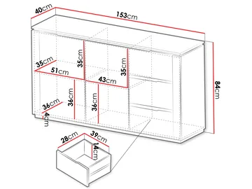 Hilafin Skjenk - Oppbevaring - Oppbevaringsmøbler - Sideboard & skjenk