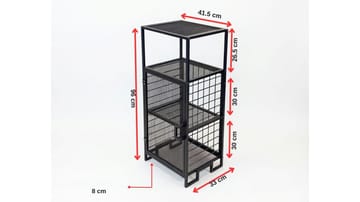 Multi Purpose Cabinet Hanah Home - Oppbevaring - Skap - Oppbevaringsskap - Sikkerhetsskap - Medisinskap