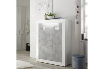Skap Calpino 110 cm - Hvit|Grå - Oppbevaring - Skap - Oppbevaringsskap