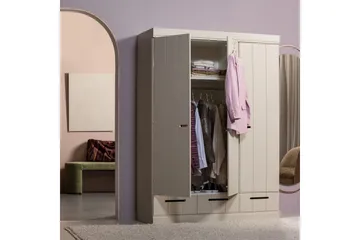 Skap Connect 3-Dører - Beige - Oppbevaring - Skap - Oppbevaringsskap - Småromsskap