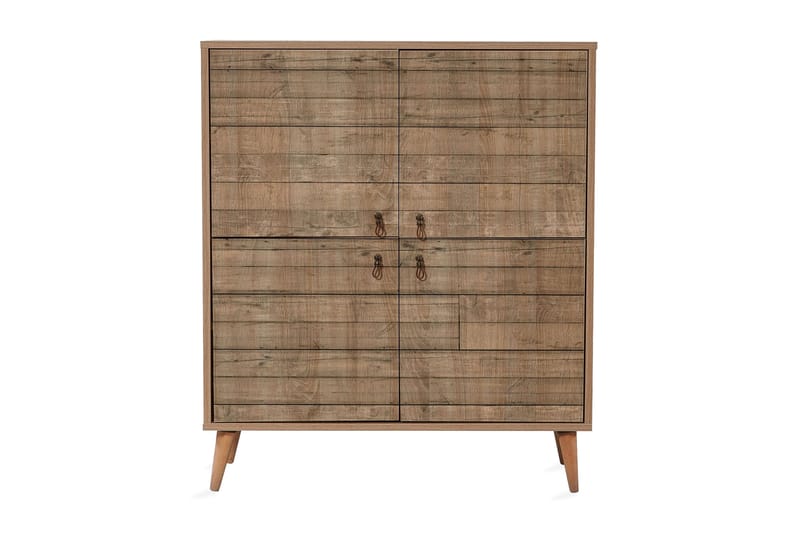 Skap Dirk 95 cm Trepanel - Brun - Oppbevaring - Skap - Oppbevaringsskap