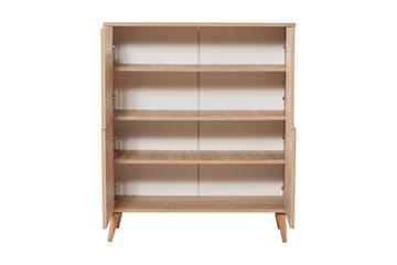 Skap Dirk 95 cm Trepanel - Brun - Oppbevaring - Skap - Oppbevaringsskap