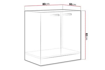 Skap til Vaskemaskin Karmen 80x52x82 cm - Oppbevaring - Skap - Oppbevaringsskap