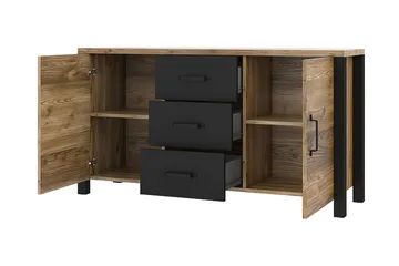 Skarebol Skap - Svart/Tre/Natur - Oppbevaring - Skap - Oppbevaringsskap