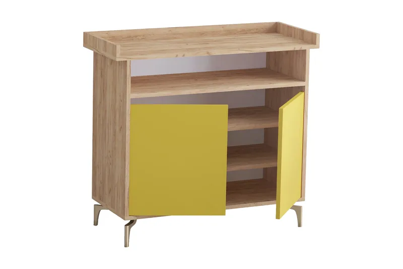 Skoförvaring Guld|Ek|Gul - Oppbevaring - Skap - Oppbevaringsskap