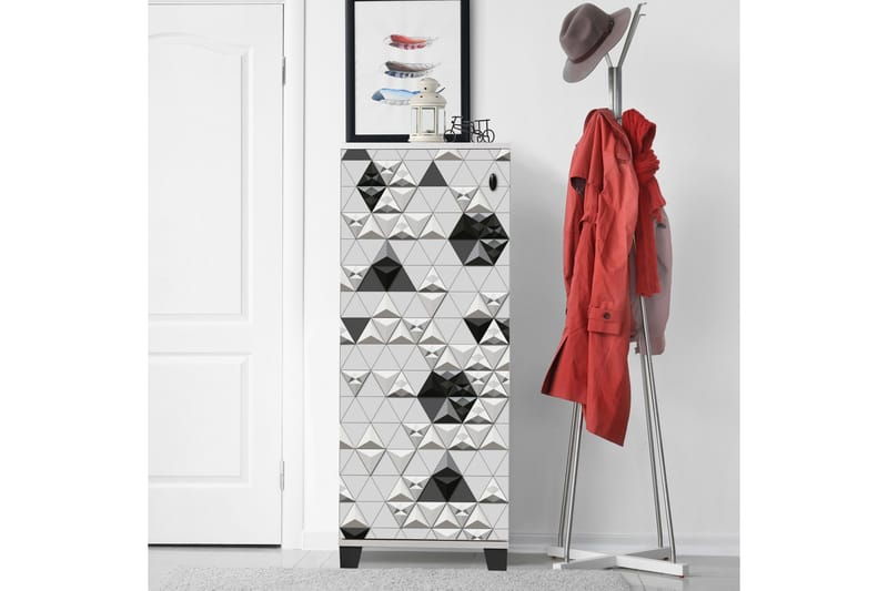 Skoförvaring Vit|Svart - Oppbevaring - Skap - Oppbevaringsskap