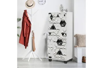 Skoförvaring Vit|Svart - Oppbevaring - Skap - Oppbevaringsskap