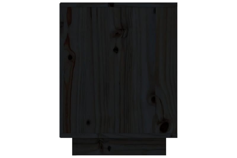 Skohylle svart 60x34x45 cm heltre furu - Svart - Entreoppbevaring - Skoskap - Oppbevaringsskap