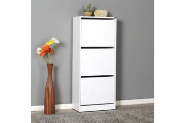 Skoskap 51x119 cm - Hvit - Oppbevaring - Skap - Oppbevaringsskap