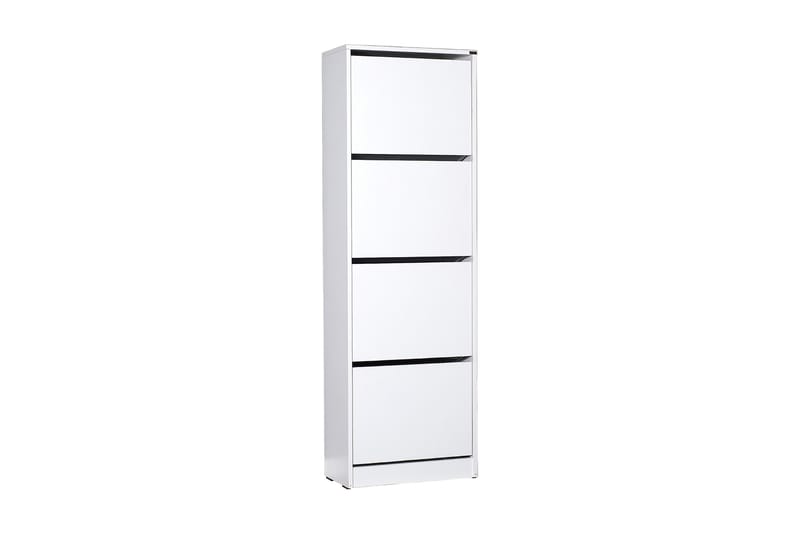 Skoskap 51x157 cm - Hvit - Oppbevaring - Skap - Oppbevaringsskap