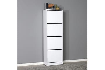 Skoskap 51x157 cm - Hvit - Oppbevaring - Skap - Oppbevaringsskap