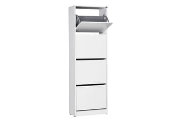 Skoskap 51x157 cm - Hvit - Oppbevaring - Skap - Oppbevaringsskap